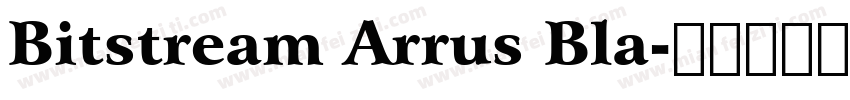 Bitstream Arrus Bla字体转换